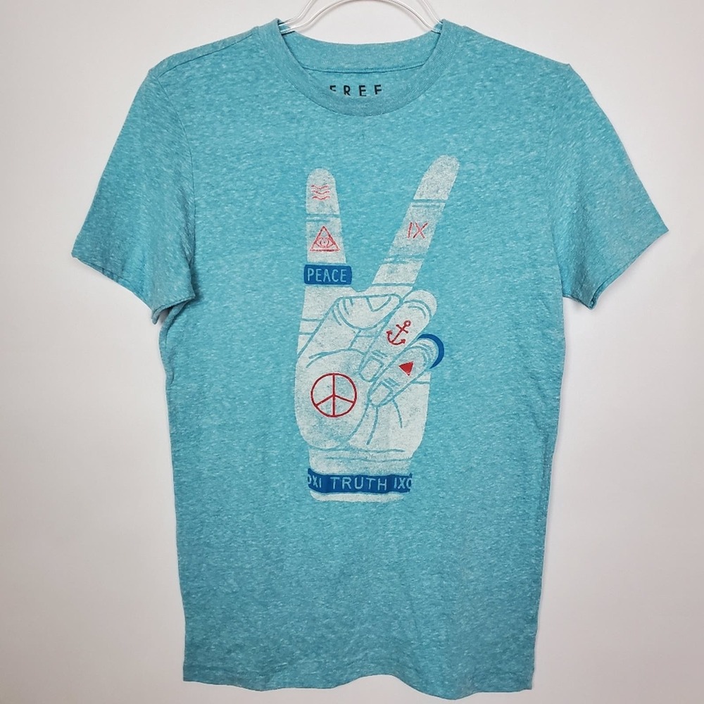 Free State Peace Sign graphic T-shirt sz XS